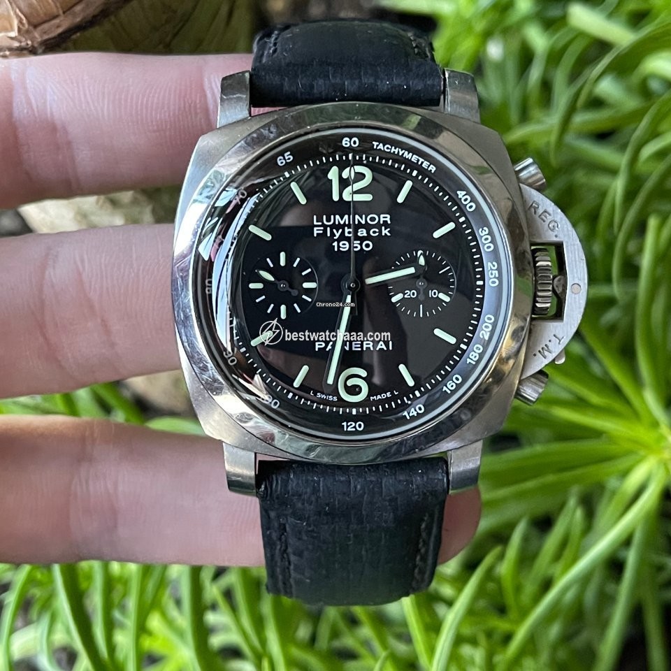 Panerai Luminor 1950 3 Days Chrono Flyback Mens watch Unisex Automatic Steel PAM 00212