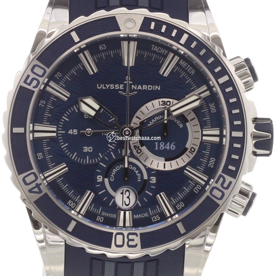Ulysse Nardin Diver Chronograph Mens watch Unisex Automatic Titanium 1503-170-3 93