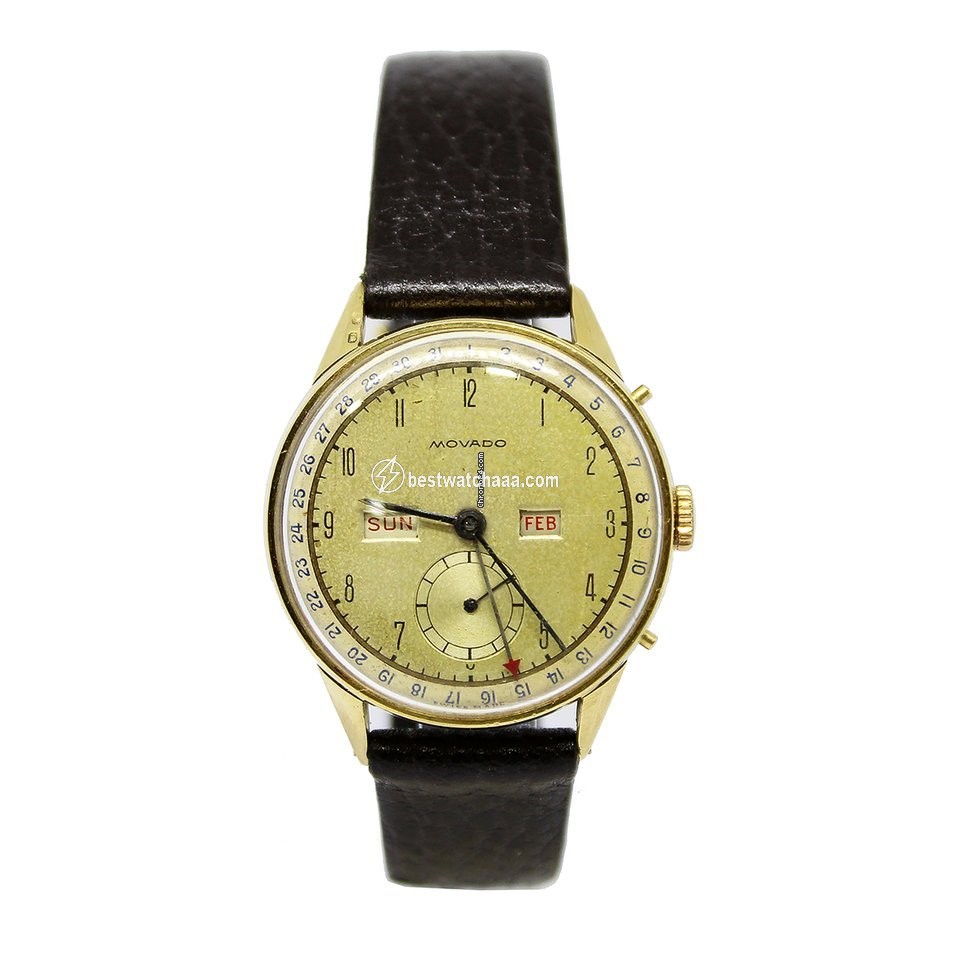 Movado Mens watch Unisex Manual winding Yellow gold 4776