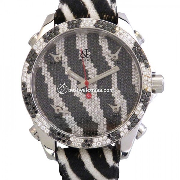 Jacob & Co. Five Time Zone Quartz Steel JC-M65D