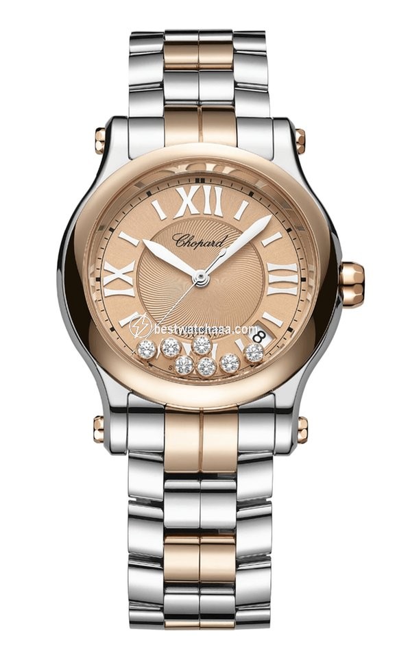 Chopard Happy Sport Womens watch Automatic Gold Steel 278559-6019