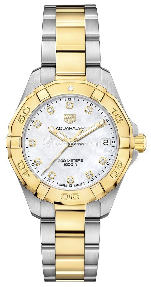 TAG Heuer Aquaracer Lady Womens watch Quartz Gold Steel WBD1322.BB0320