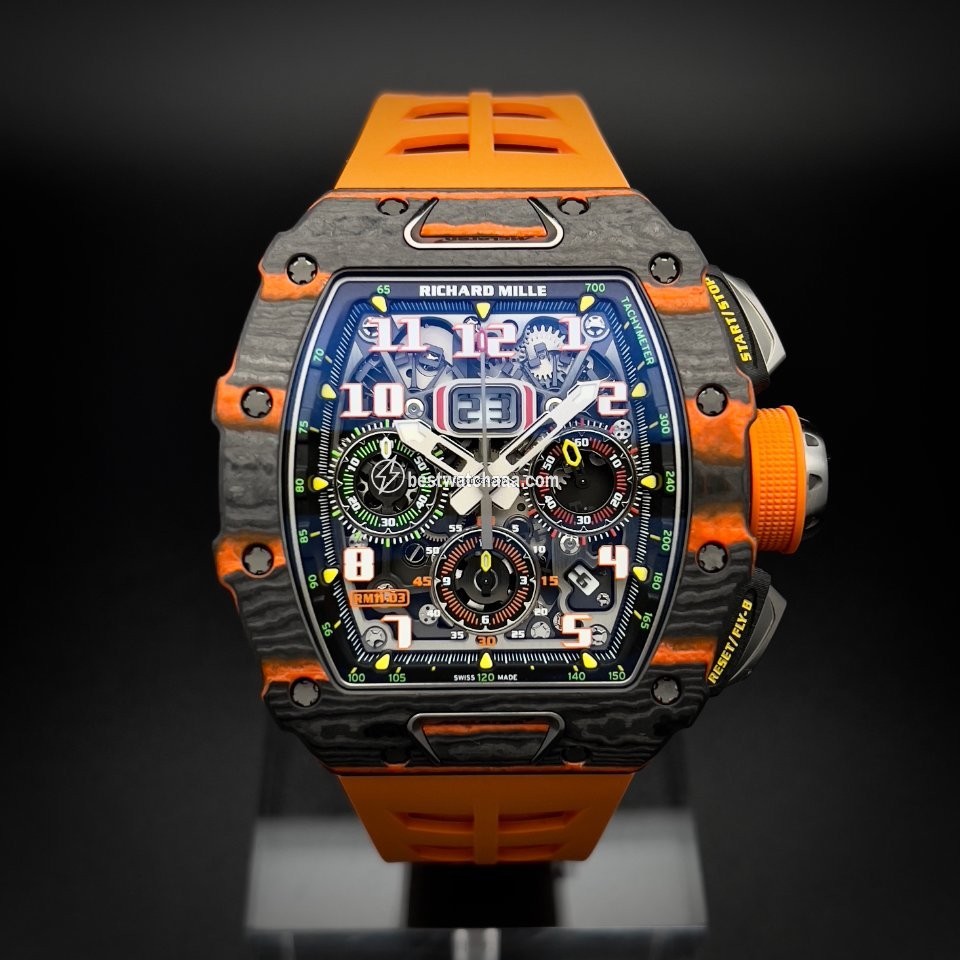Richard Mille RM 011 Mens watch Unisex Automatic Carbon RM 11-03 McLaren