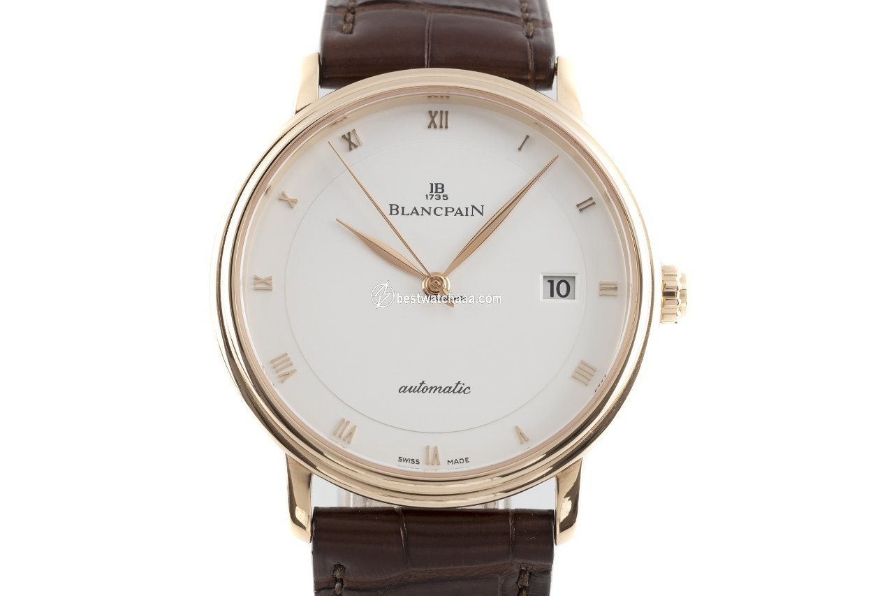 Blancpain Villeret Ultra-Slim Mens watch Unisex Automatic Red gold 6223-3642-55A