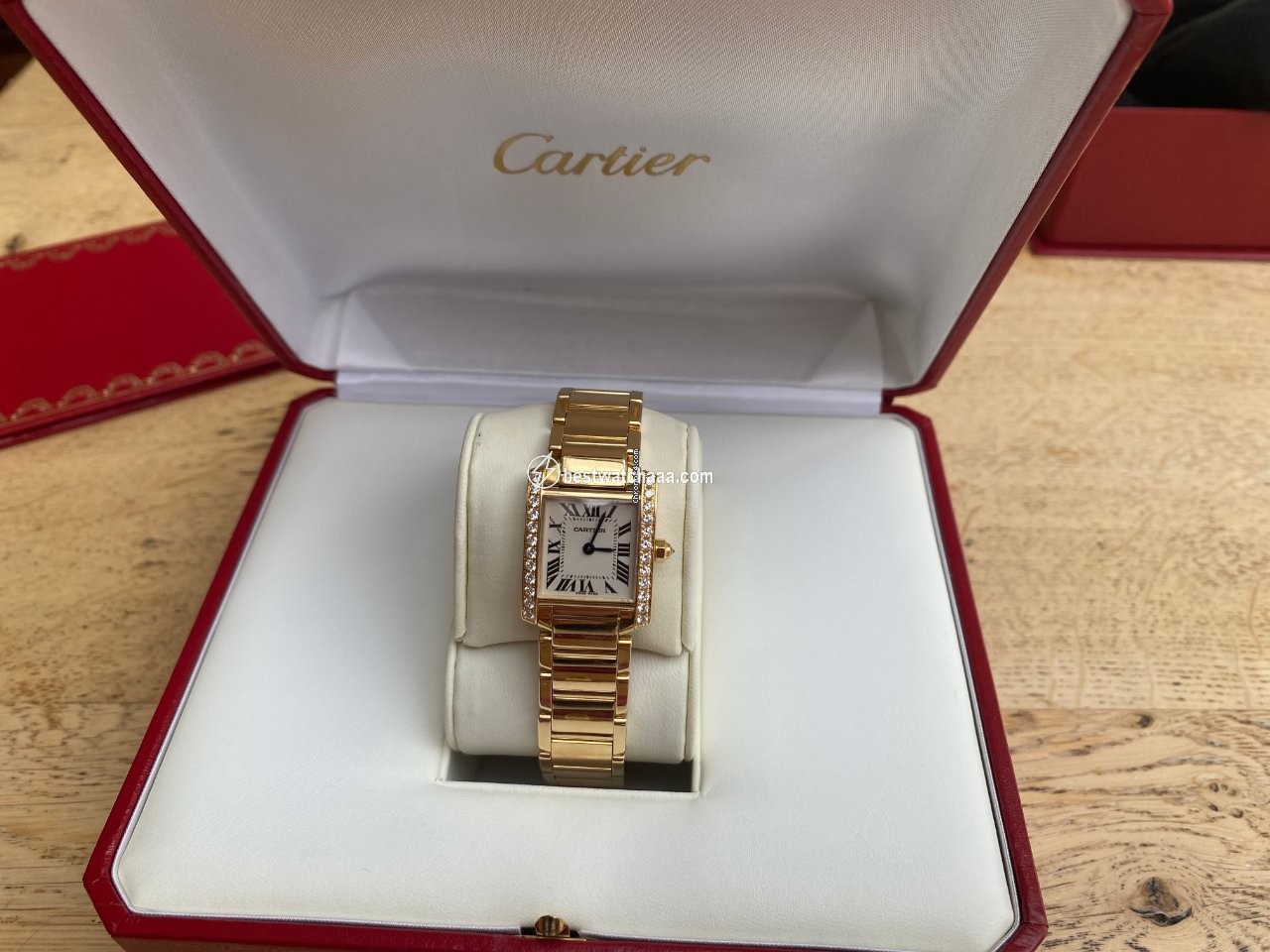 Cartier Tank Francaise Womens watch Quartz Yellow gold WJTA0024