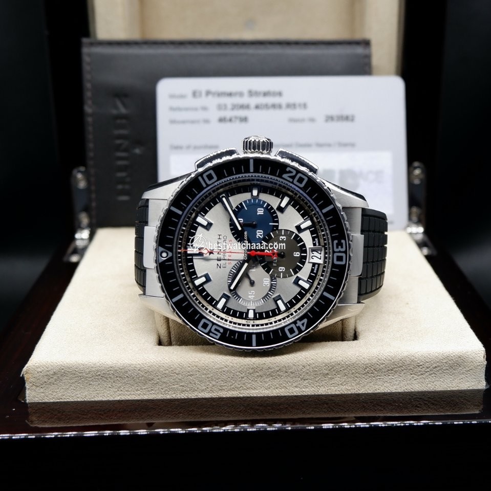 Zenith El Primero Stratos Flyback Mens watch Unisex Automatic Steel 03.2066.405 69.R515