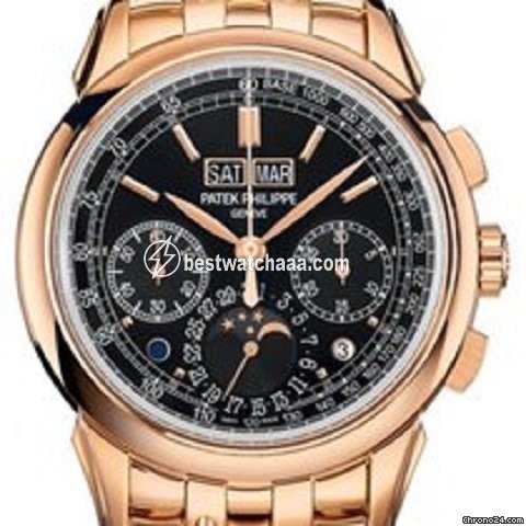 Patek Philippe Perpetual Calendar Chronograph Mens watch Unisex Manual winding Rose gold 5270 1R-001