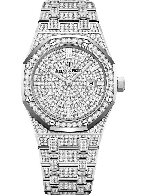 Audemars Piguet Royal Oak Lady Womens watch Quartz White gold 67652BC.ZZ.1265BC.01