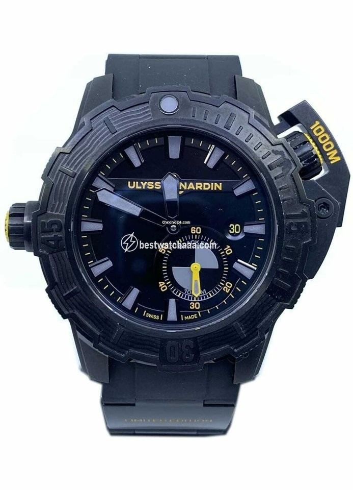 Ulysse Nardin Mens watch Unisex Automatic Titanium 3203-500LE-3 BLACK-OMW