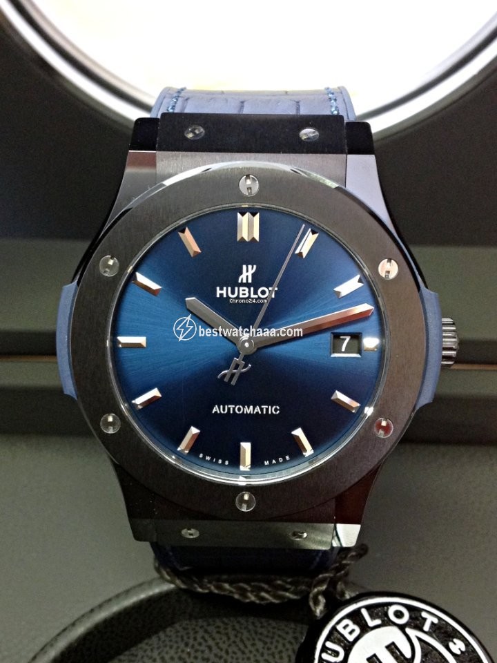 Hublot Classic Fusion Blue Mens watch Unisex Automatic Ceramic 511.CM.7170.LR