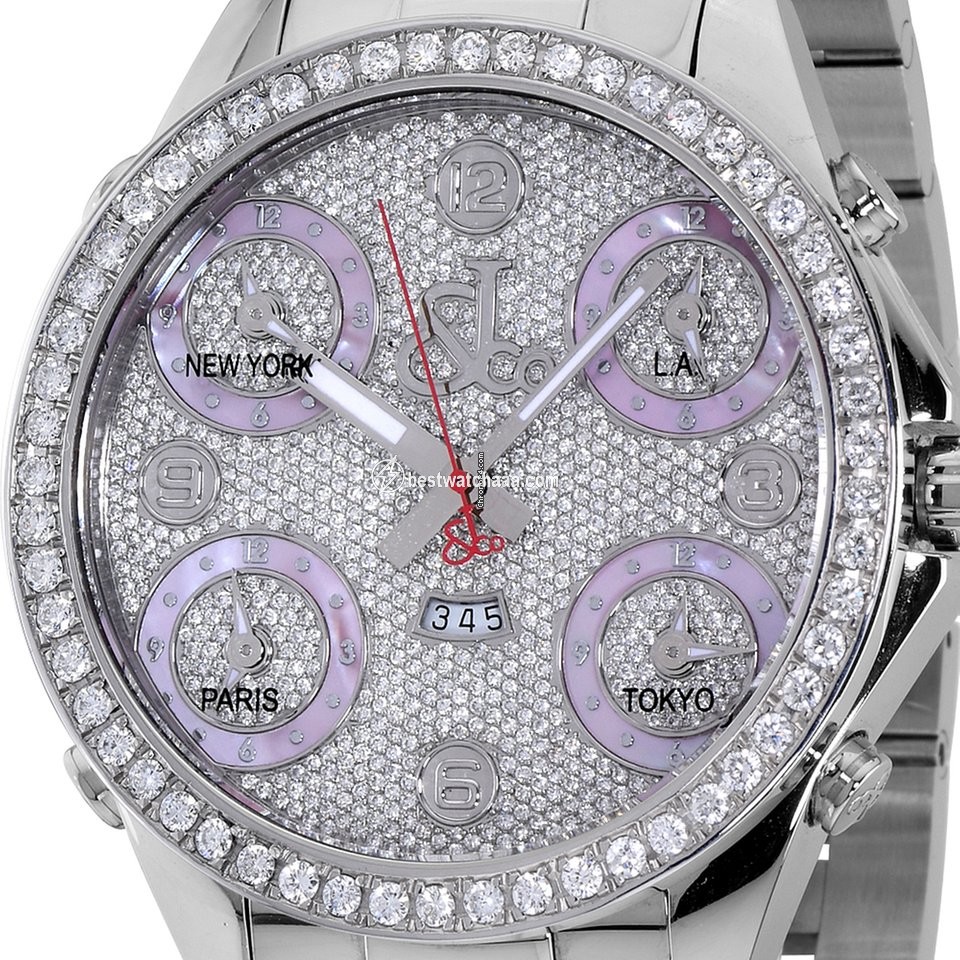 Jacob & Co. Five Time Zone Mens watch Unisex Quartz Steel JC30Y