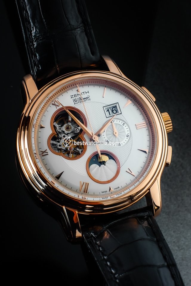 Zenith Mens watch Unisex Automatic Rose gold 18 1260 4047