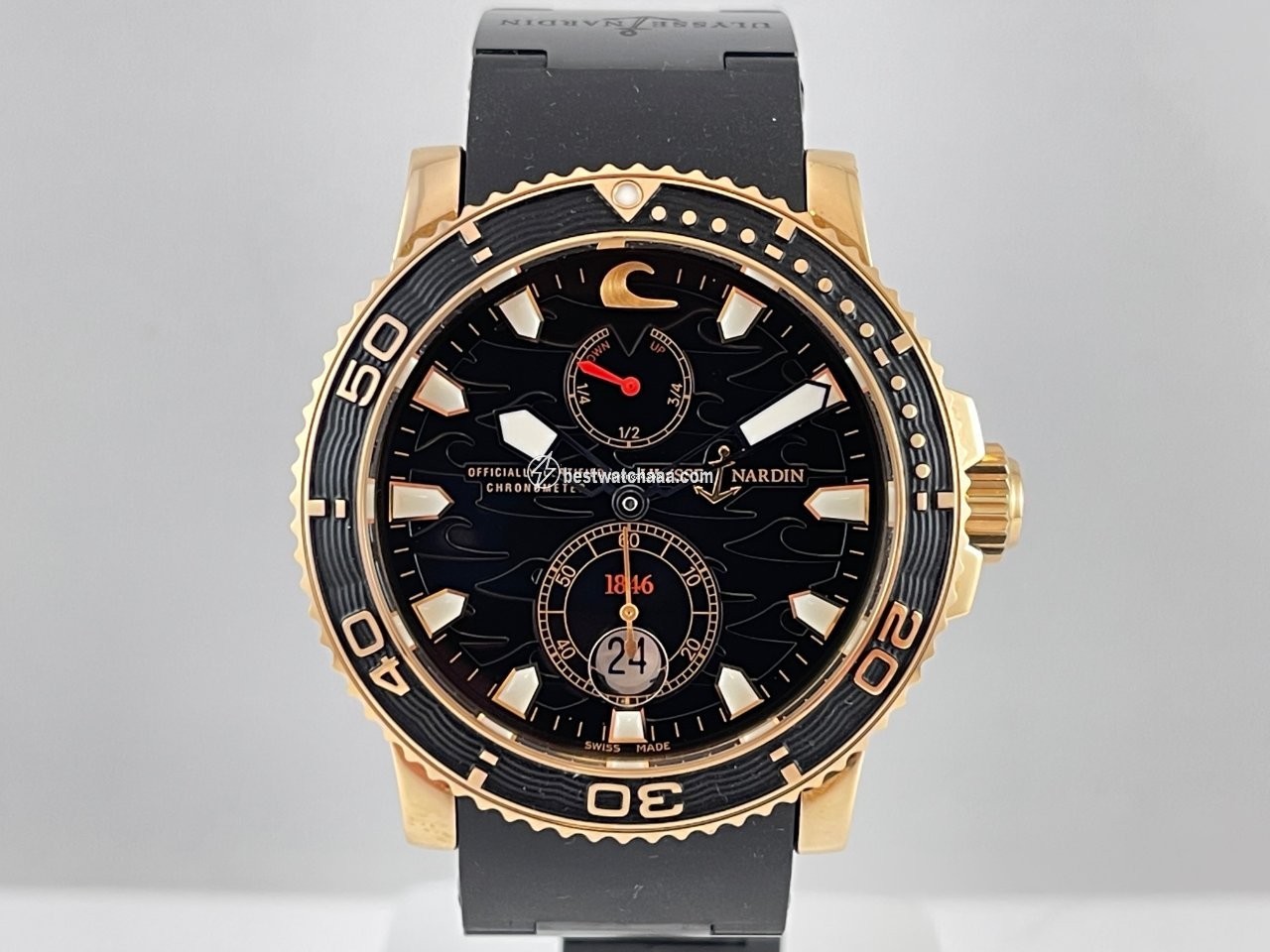 Ulysse Nardin Maxi Marine Diver Mens watch Unisex Automatic Rose gold 266-37