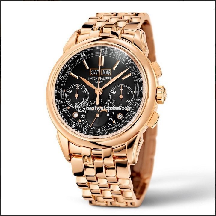 Patek Philippe Perpetual Calendar Chronograph Mens watch Unisex Manual winding Rose gold 5270R-1R