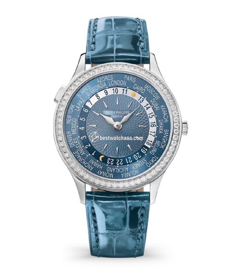 Patek Philippe World Time Womens watch Automatic White gold 7130G-014