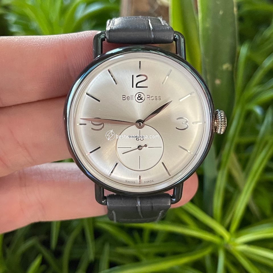Bell & Ross Vintage Mens watch Unisex Manual winding Silver BRWW1-70-AG
