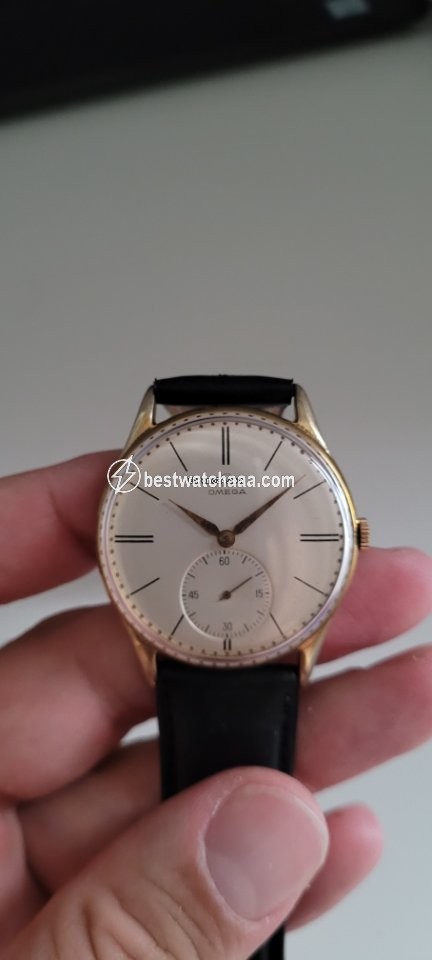 Omega Mens watch Unisex Manual winding Gold Steel 30T2