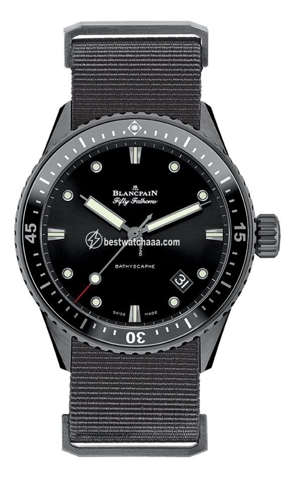 Blancpain Fifty Fathoms Bathyscaphe Mens watch Unisex Automatic Ceramic 5000-0130-NABA