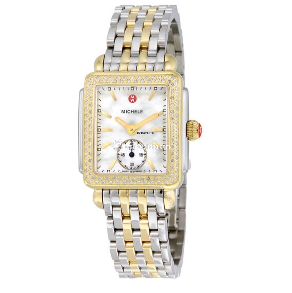 Michele Deco Womens watch Quartz Gold Steel mw06v01c5025