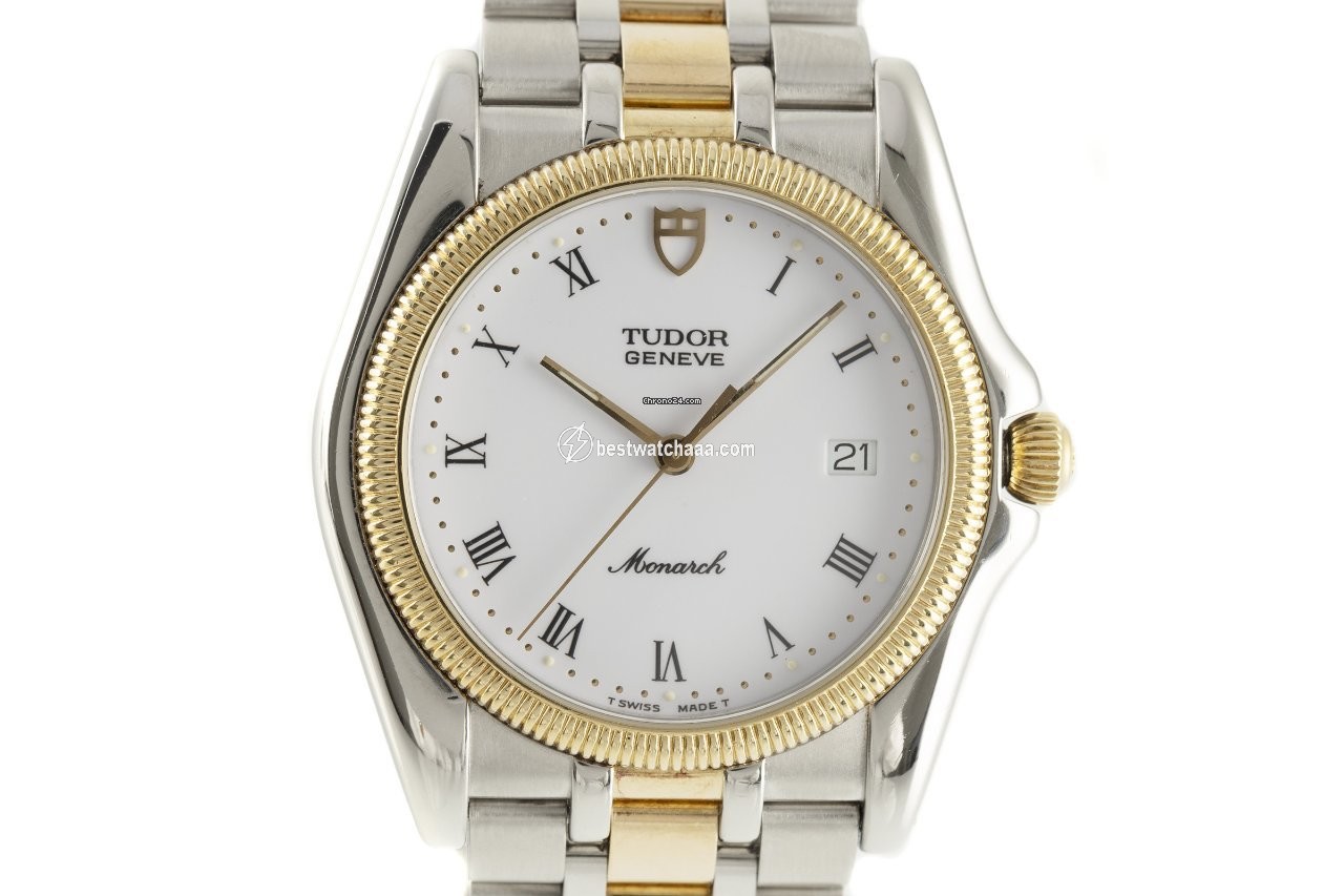 Tudor Monarch Mens watch Unisex Quartz Gold Steel 15633
