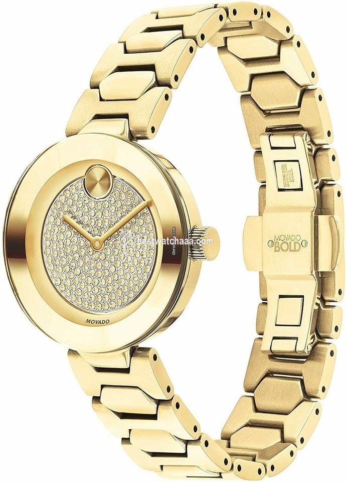 Movado Bold Womens watch Quartz Gold Steel 3600492