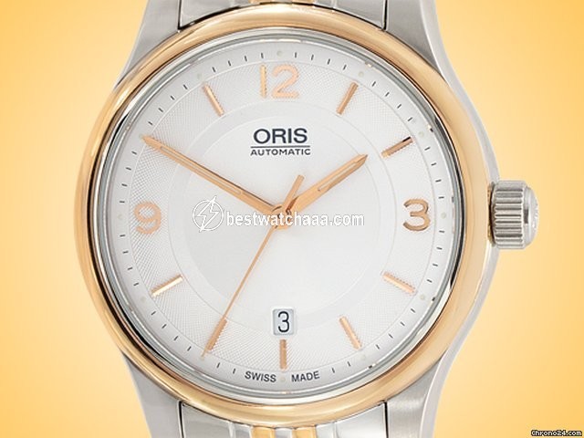Oris Classic Mens watch Unisex Automatic Gold Steel 01 733 7594 4331-07 8 20 63