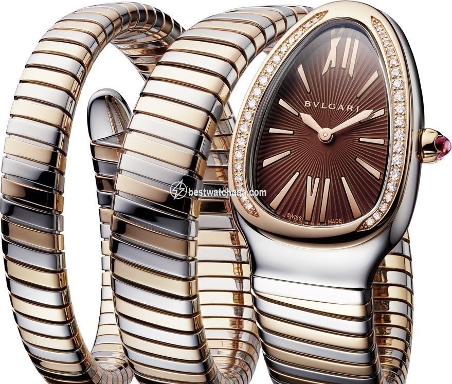 Bulgari Serpenti Womens watch Quartz Gold Steel 103070 SP35C11SPGD.2T