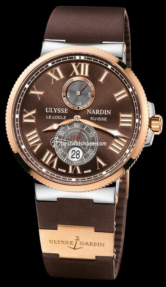 Ulysse Nardin Marine Chronometer 43mm Mens watch Unisex Automatic Gold Steel 265-67-3 45