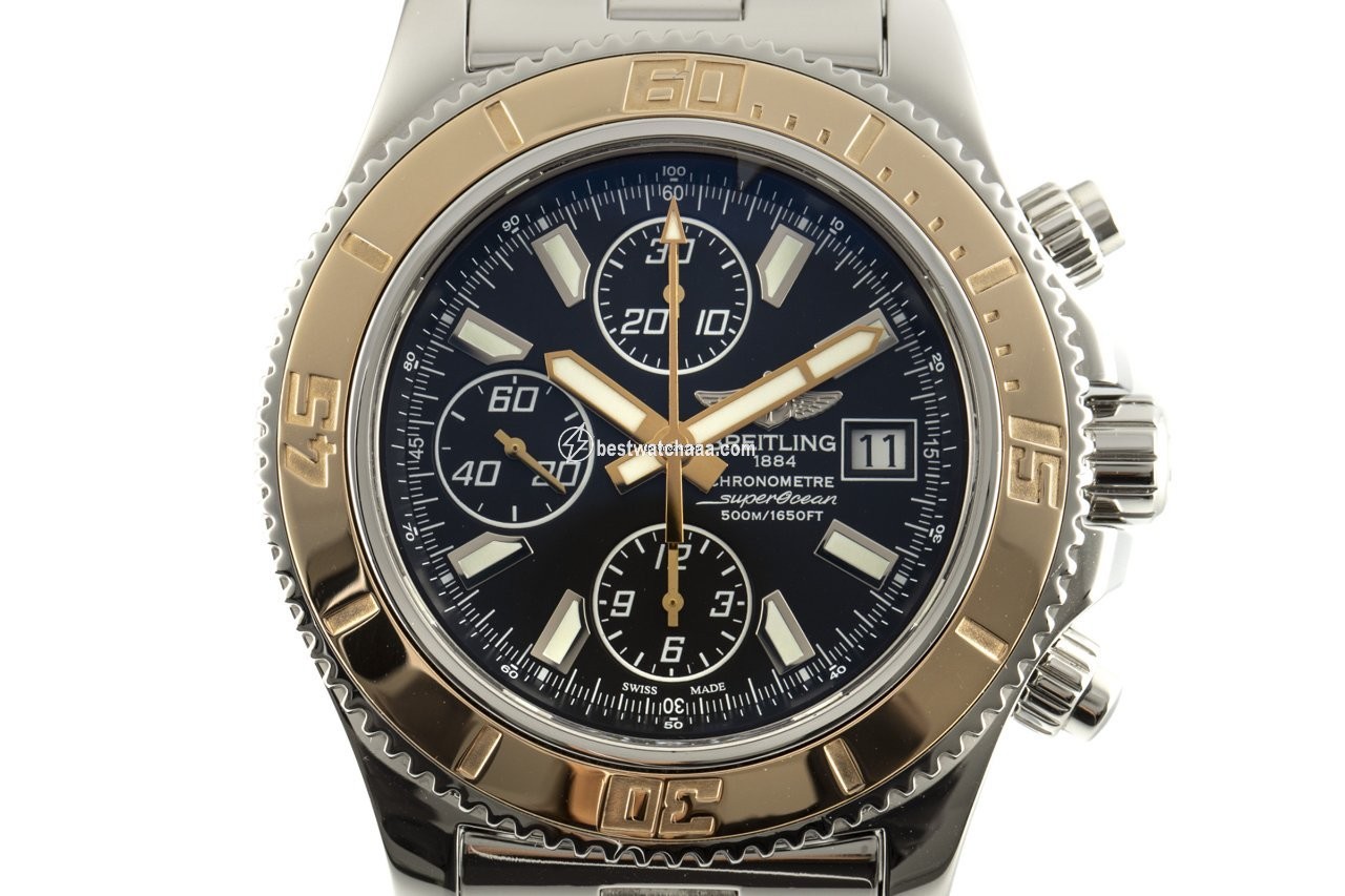 Breitling Superocean Chronograph II Mens watch Unisex Automatic Gold Steel C13341