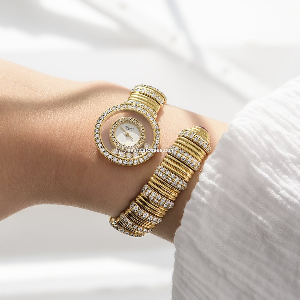 Chopard Happy Diamonds Womens watch Quartz Yellow gold 20 5534