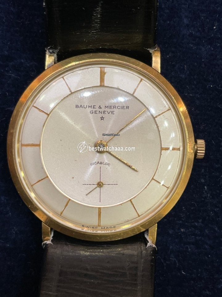 Baume & Mercier Mens watch Unisex Manual winding Yellow gold 3568