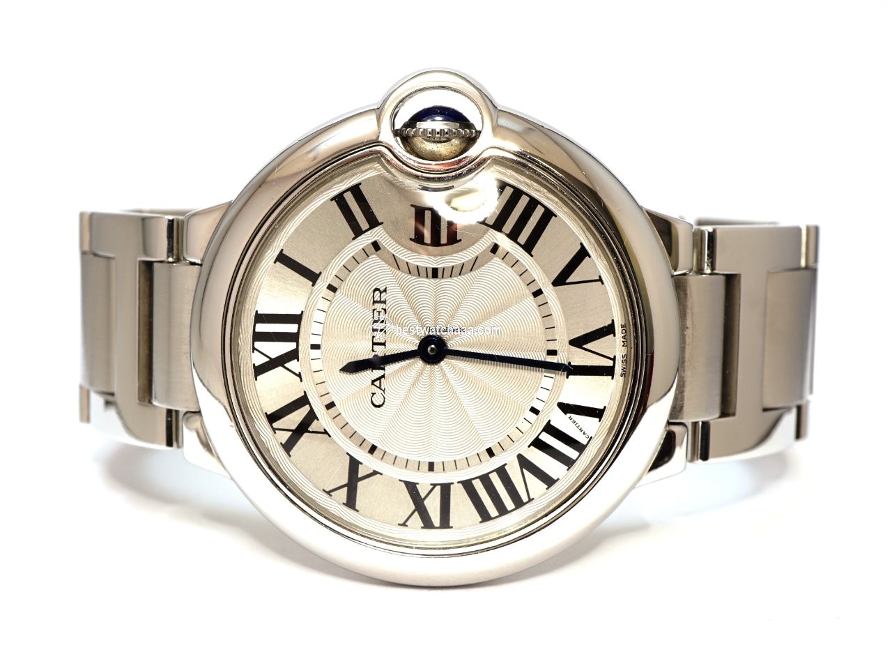 Cartier Ballon Bleu 36mm Mens watch Unisex Quartz Steel 3005