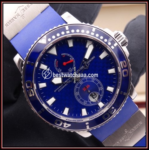 Ulysse Nardin Maxi Marine Diver Mens watch Unisex Automatic White gold 260-32-3A