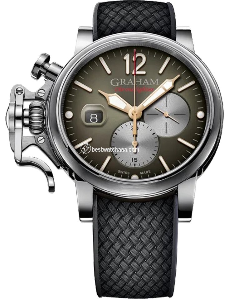 Graham Chronofighter Mens watch Unisex Manual winding Steel 2CVDS.C02A