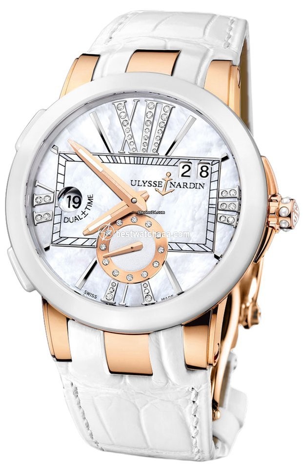 Ulysse Nardin Executive Dual Time Lady Mens watch Unisex Automatic Rose gold 246-10 391