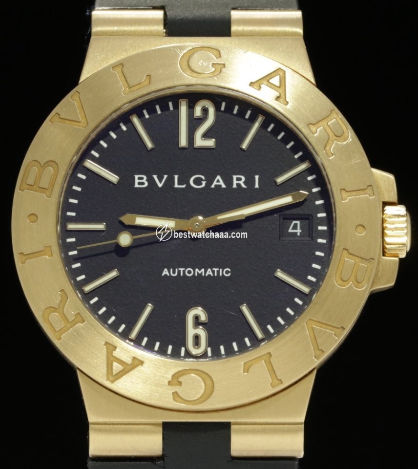 Bulgari Diagono Mens watch Unisex Automatic Yellow gold SD 38 G