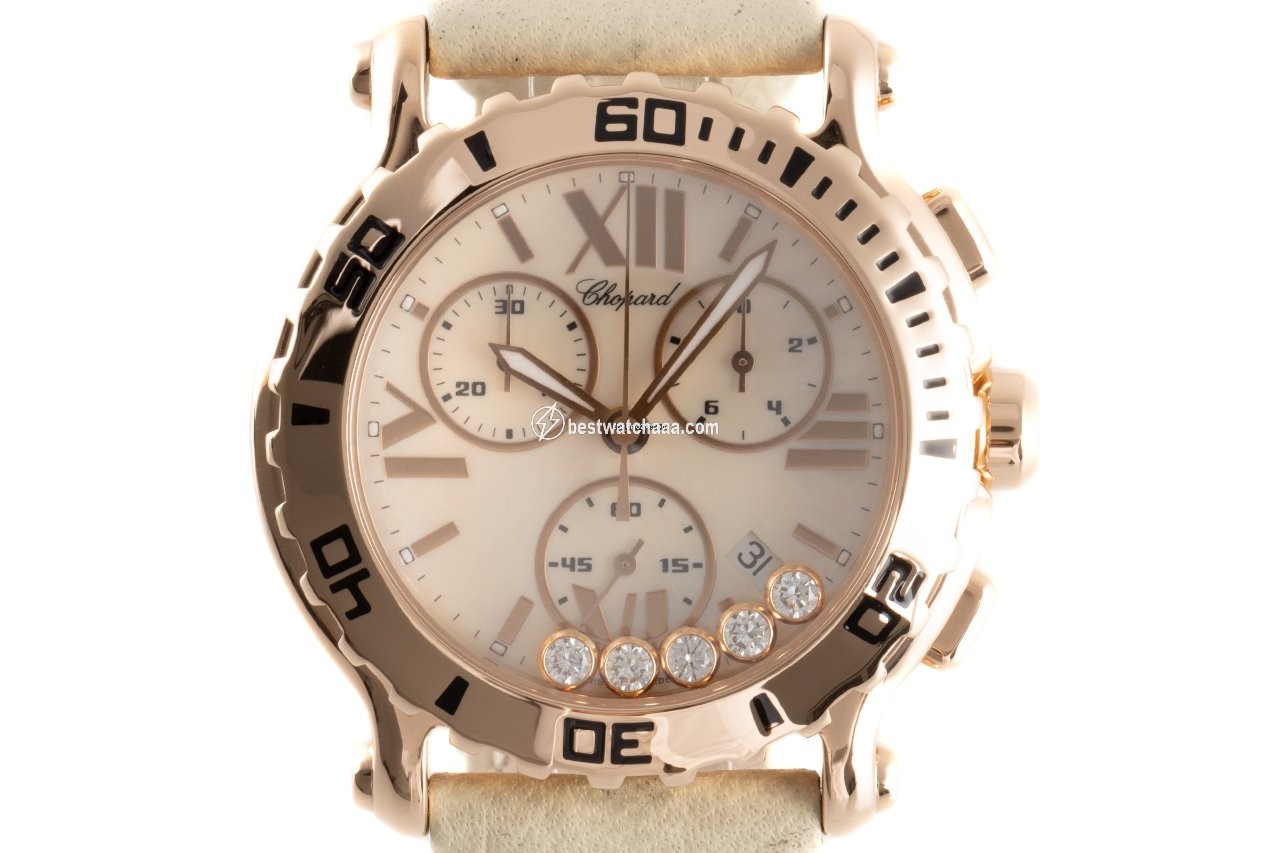Chopard Happy Sport Womens watch Quartz Red gold 1269