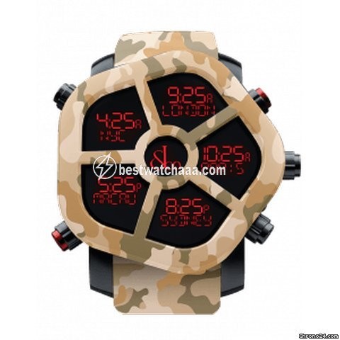 Jacob & Co. Five Time Zone Mens watch Unisex Quartz GH100.11.NS.PC.ANQ4D