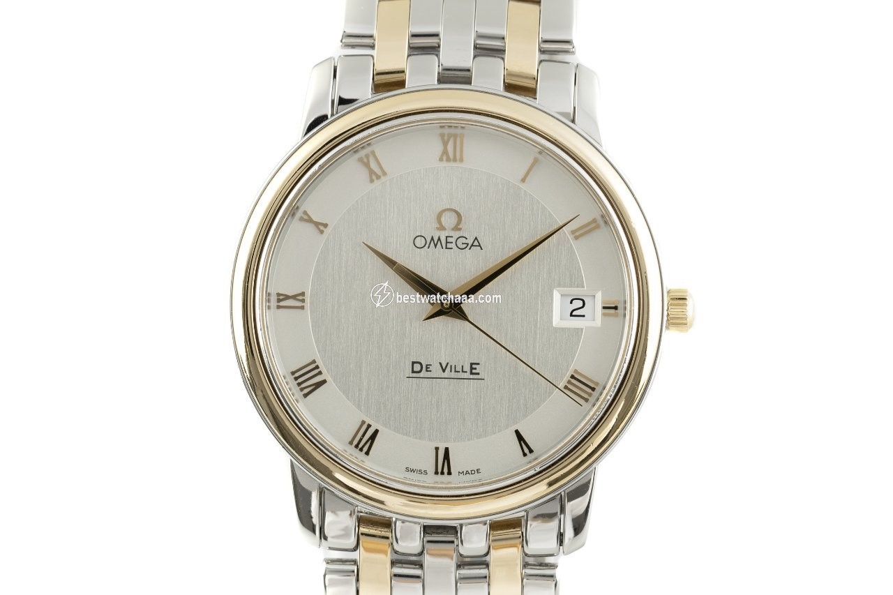 Omega De Ville Prestige Mens watch Unisex Quartz Gold Steel 4310.32.00