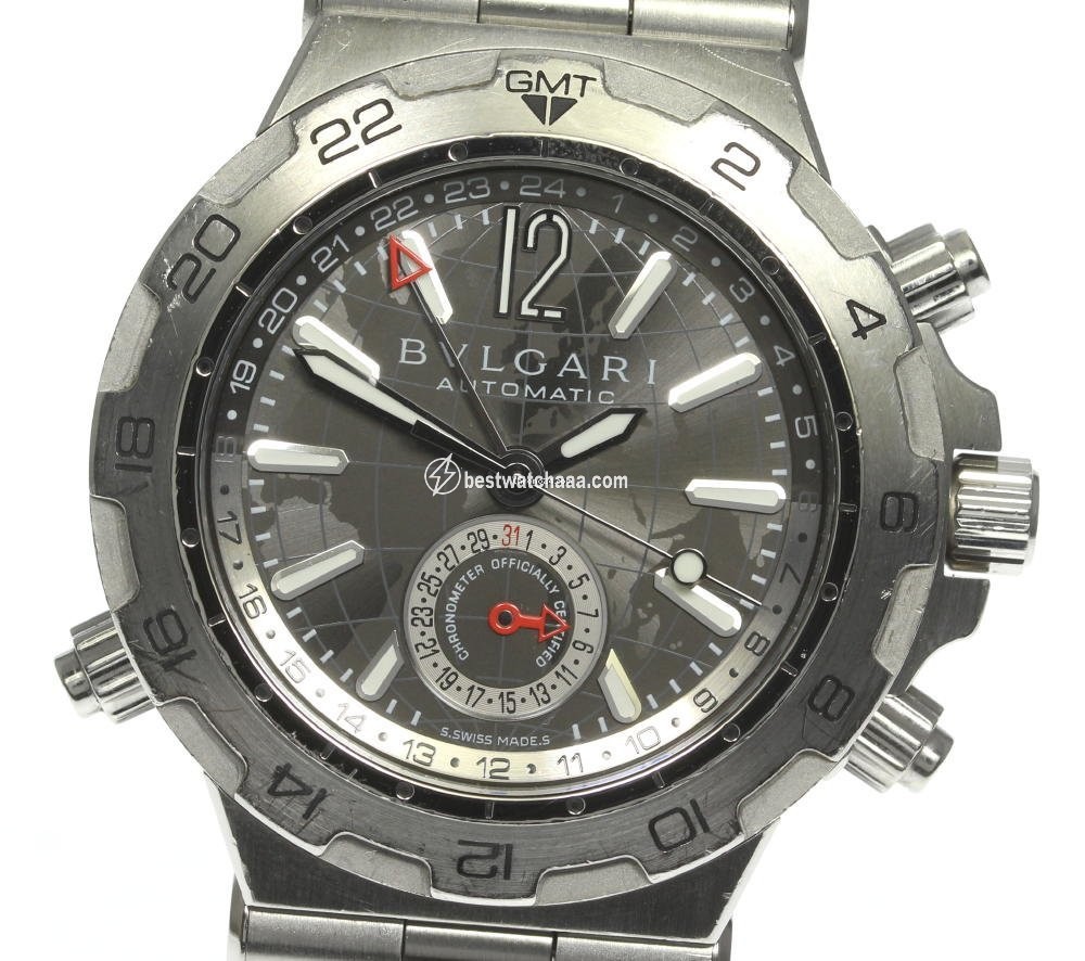 Bulgari Diagono Mens watch Unisex Automatic Steel DP42S GMT