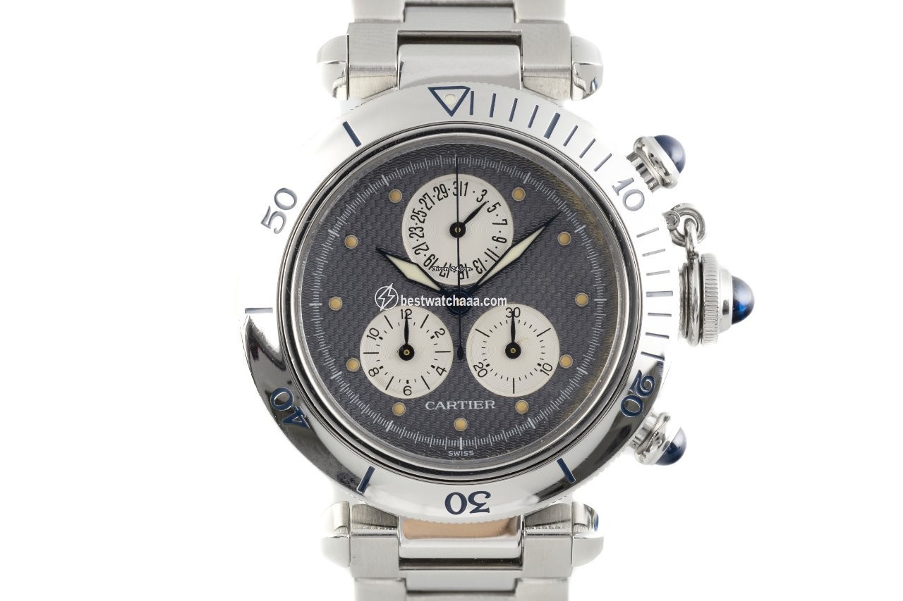 Cartier Pasha Mens watch Unisex Quartz Steel 1352