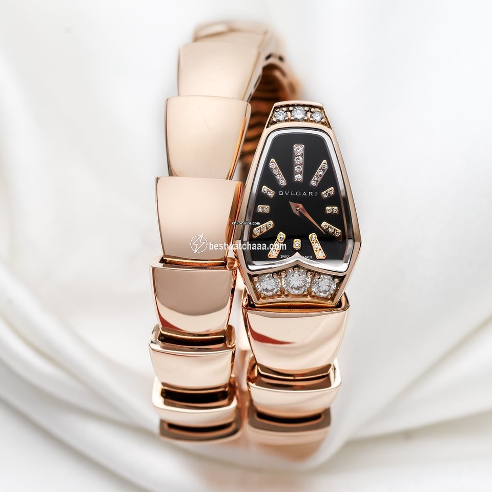 Bulgari Serpenti Womens watch Quartz Rose gold SP P 26 G