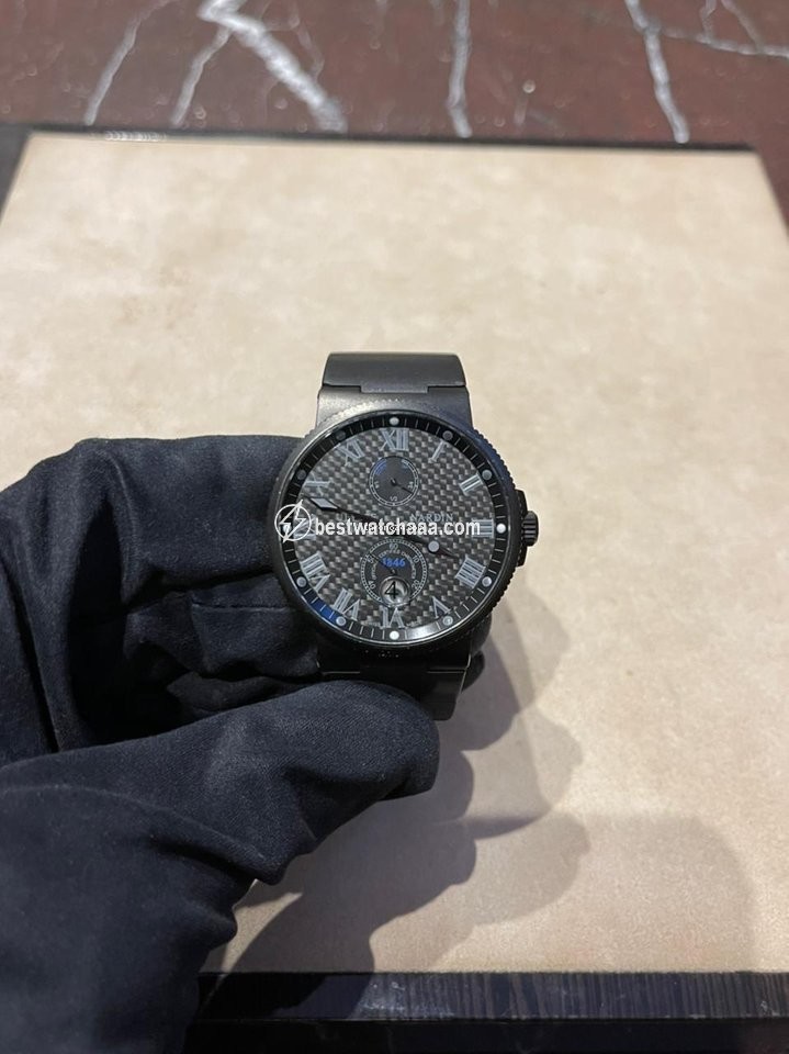 Ulysse Nardin Marine Chronometer 41mm Mens watch Unisex Automatic Steel 263-66LE-3C 42-BLACK