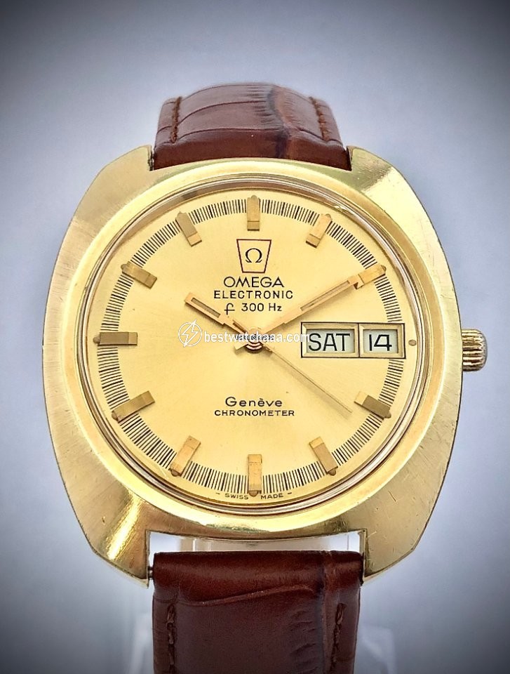 Omega Mens watch Unisex Quartz Gold Steel 198.030