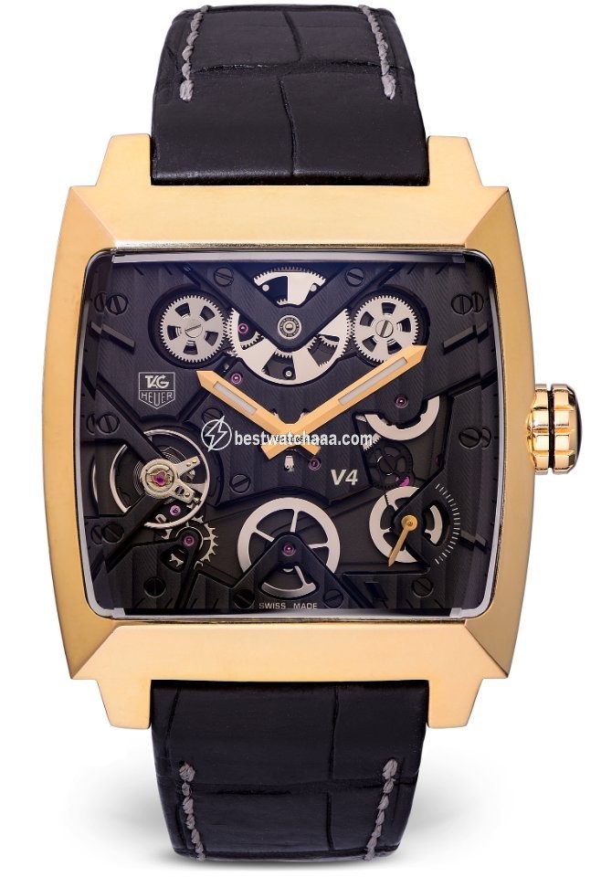 TAG Heuer Monaco V4 Mens watch Unisex Automatic Rose gold WAW2040.FC6288