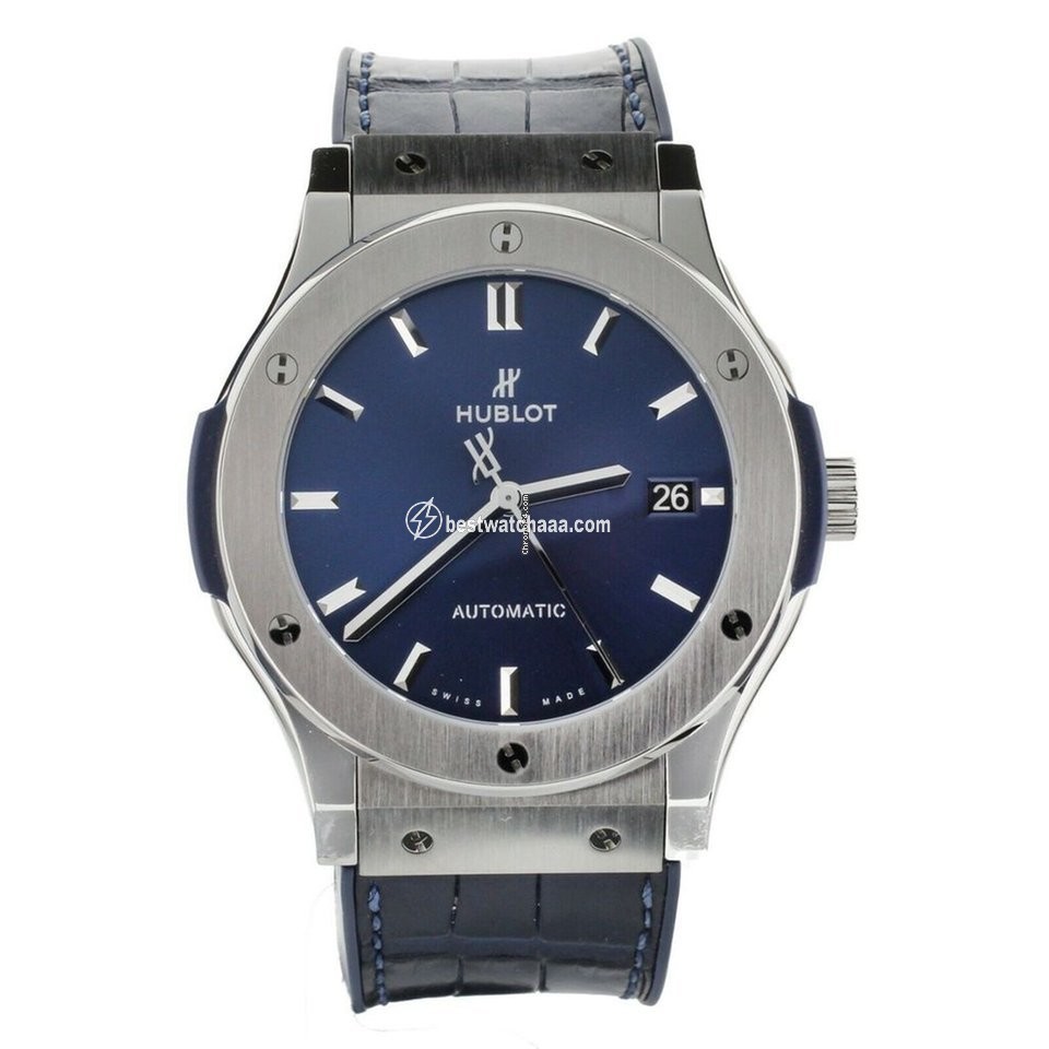 Hublot Classic Fusion Blue Mens watch Unisex Automatic Titanium 511.NX.7170.LR
