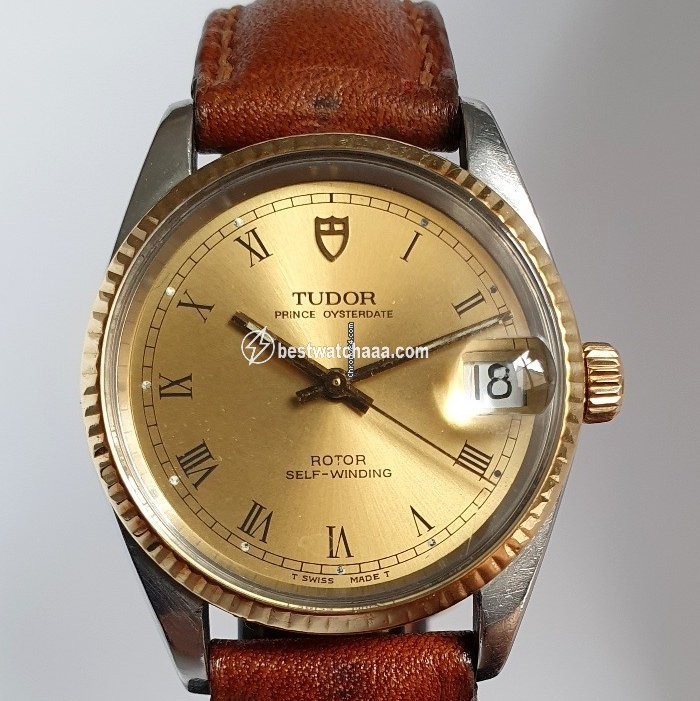 Tudor Prince Oysterdate Mens watch Unisex Automatic Gold Steel 75403