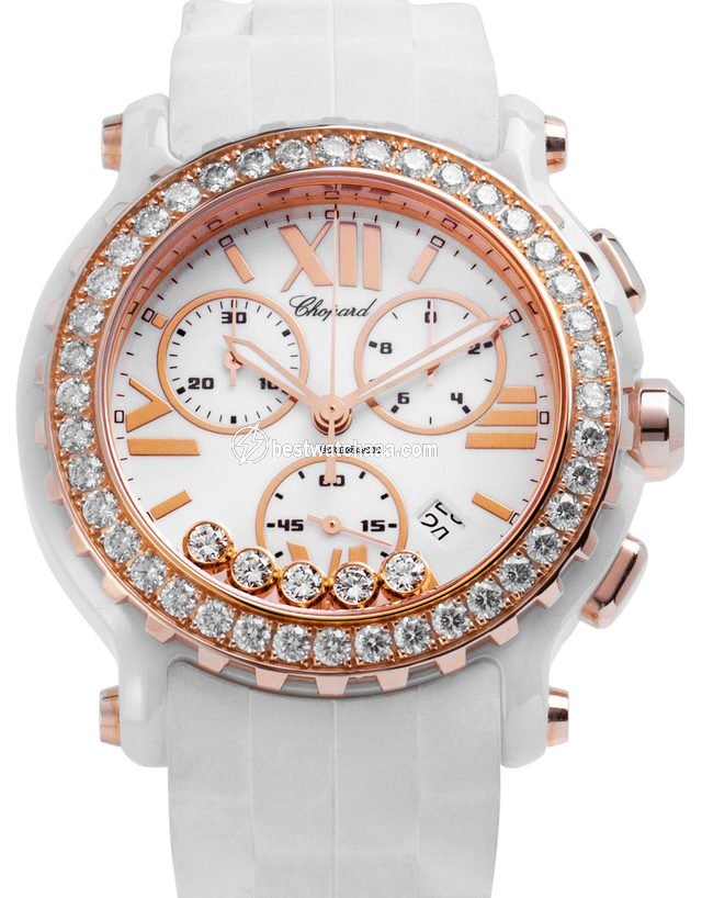 Chopard Happy Sport Mens watch Unisex Quartz Rose gold 288515-9002