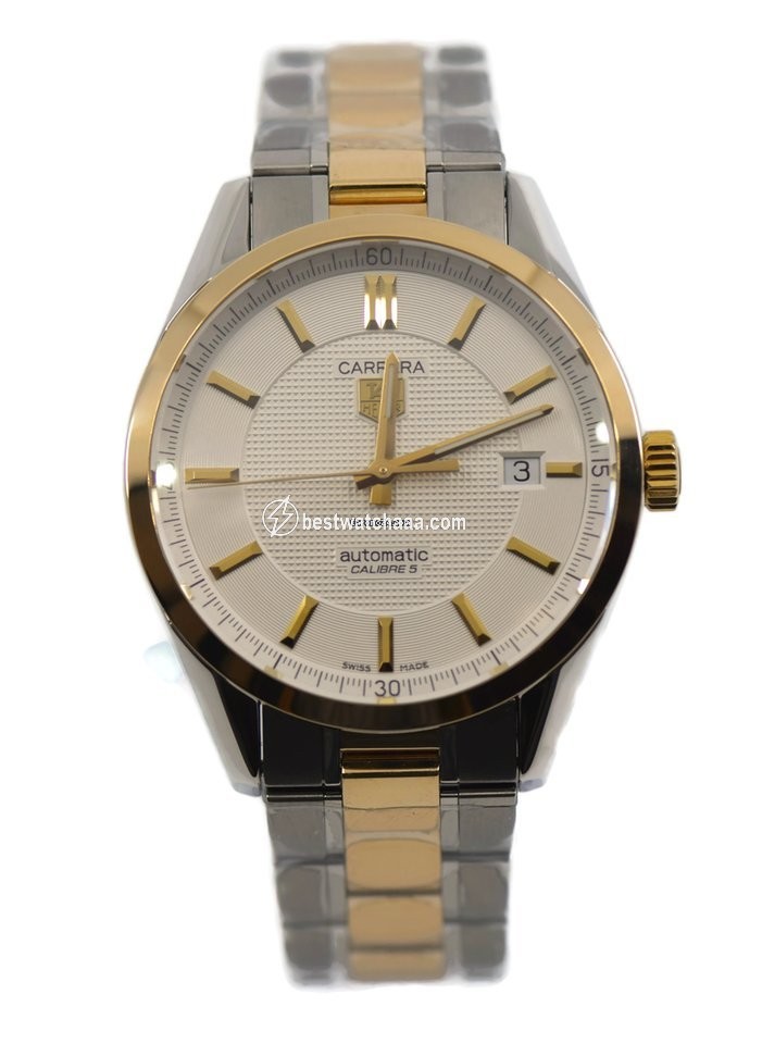 TAG Heuer Carrera Calibre 5 Mens watch Unisex Automatic Gold Steel WV215A.BD0788