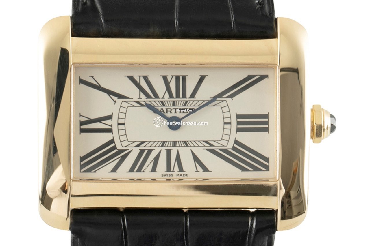 Cartier Tank Divan Womens watch Quartz Yellow gold 2602